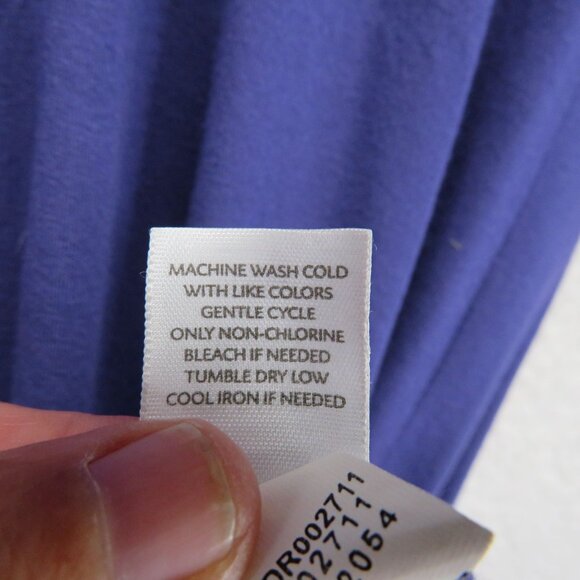 J Jill Wearever‎ Dress Womens Size 8 Blue Midi Long Sleeve Stretch - Picture 6 of 10